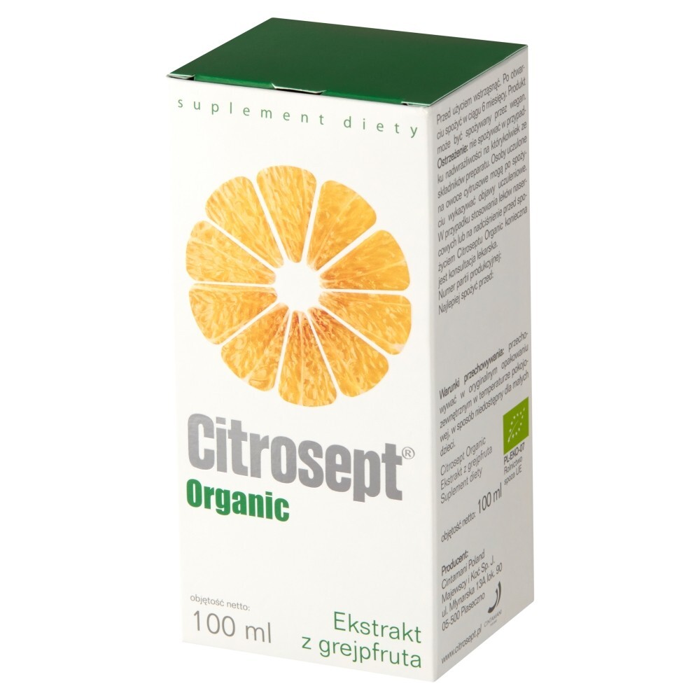 Citrosept Organic Suplement diety ekstrakt z grejpfruta 100 ml