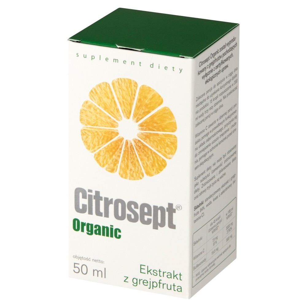 Citrosept Organic Suplement diety ekstrakt z grejpfruta 50 ml