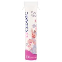 Cleanic, Pure Effect Soft Touch, płatki kosmetyczne, 120 sztuk