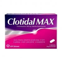 Clotidal MAX, 500 mg, tabletki dopochwowe, 1 tabletka