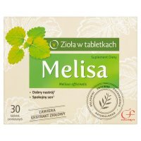 Colfarm Zioła w tabletkach Melisa Suplement diety 30 tabletek