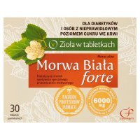 Colfarm Zioła w tabletkach Morwa Biała forte Dietetyczny środek spożywczy 30 tabletek