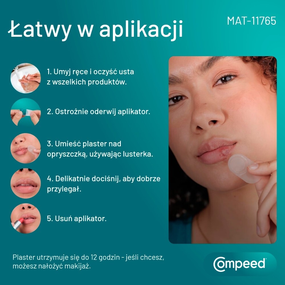 Compeed dyskretny plaster na opryszczkę, 15 sztuk