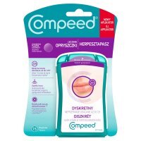 Compeed dyskretny plaster na opryszczkę, 15 sztuk
