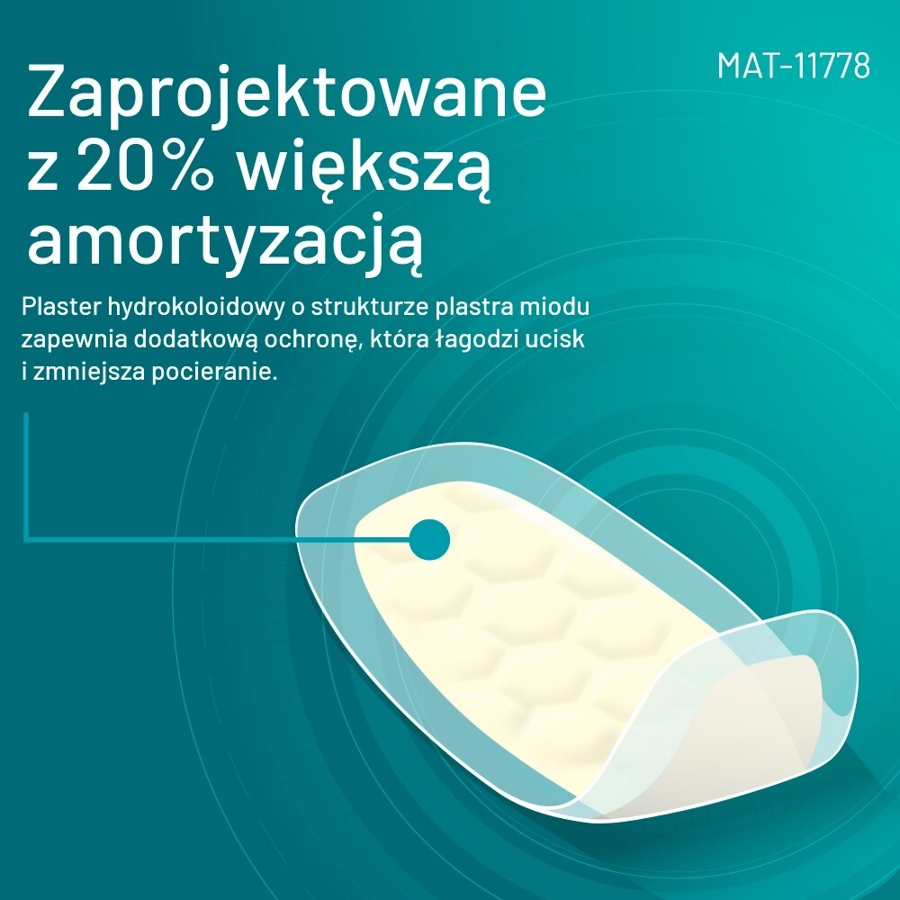Compeed, Plastry na pęcherze na piętach, średnie, 5 sztuk