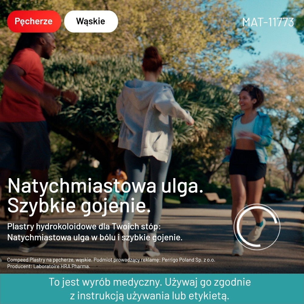 Compeed Plastry na pęcherze, wąskie, 6 sztuk