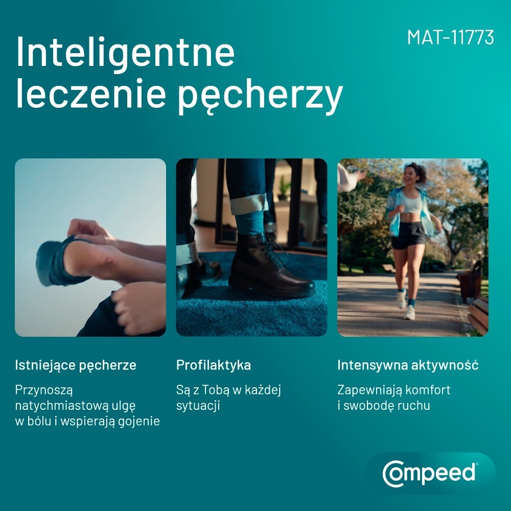 Compeed Plastry na pęcherze, wąskie, 6 sztuk