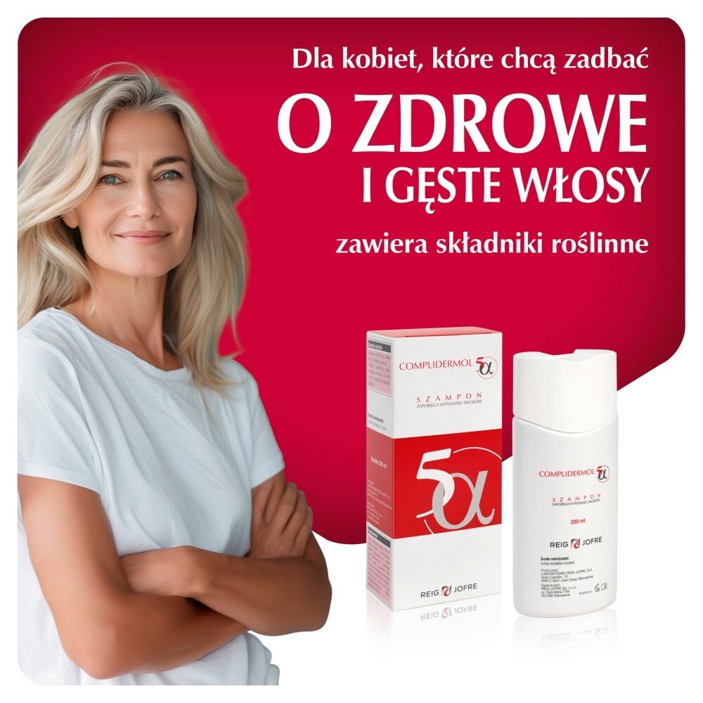 Complidermol 5 alfa, szampon do włosów, 200 ml
