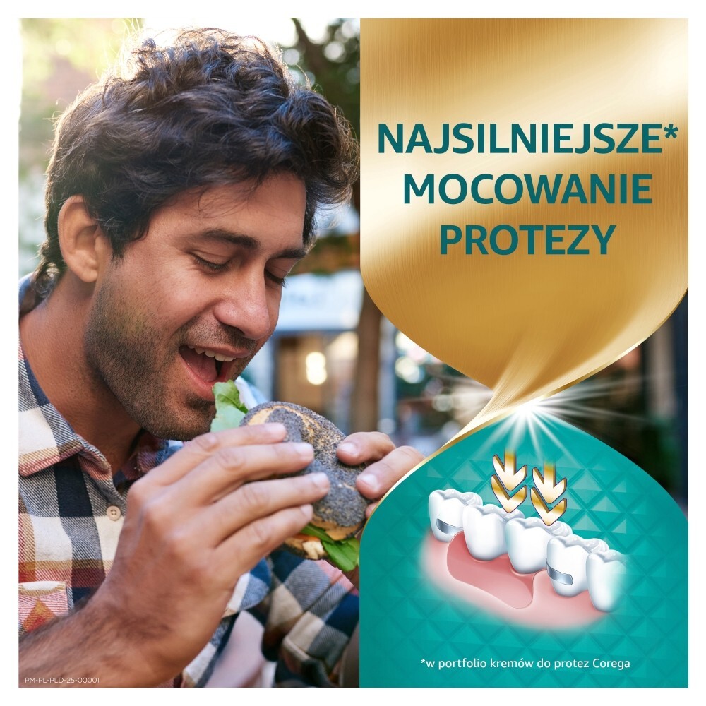 Corega Power Max Mocowanie + Osłona, krem mocujący do protez, miętowy, 40 g