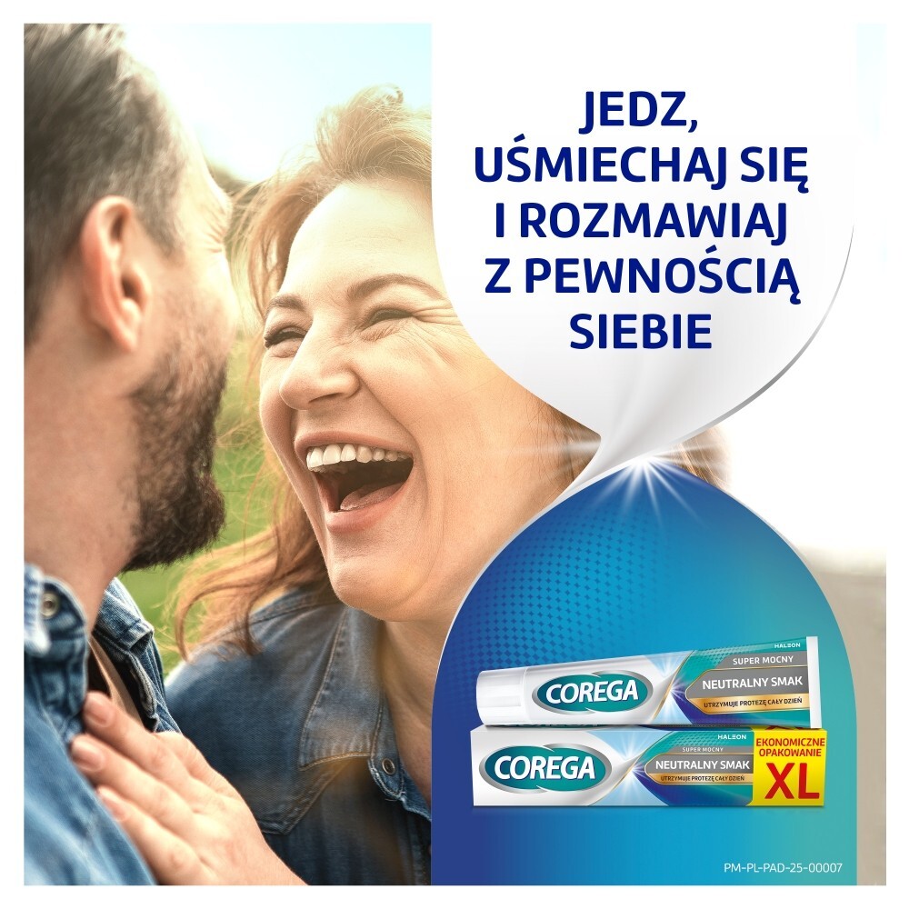 Corega Super Mocny Neutralny Smak, krem mocujący do protez zębowych, 70 g