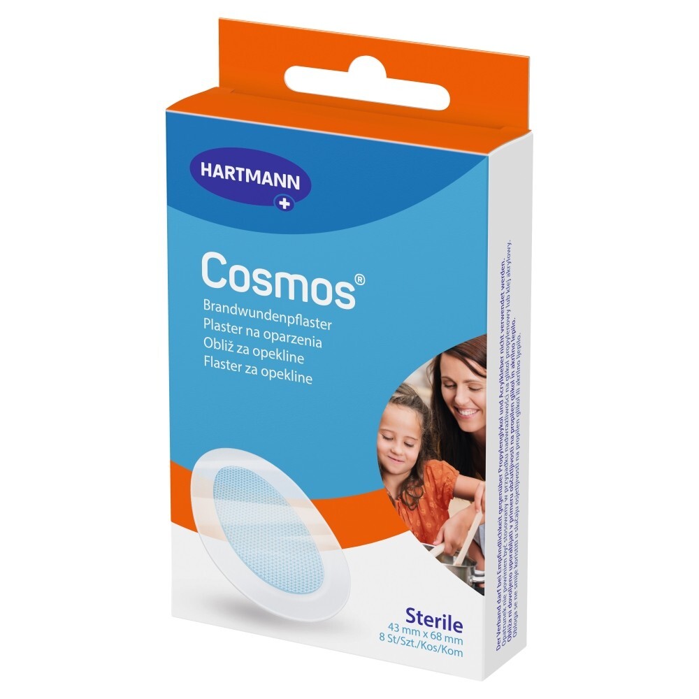 Cosmos, plastry na oparzenia, 8 sztuk