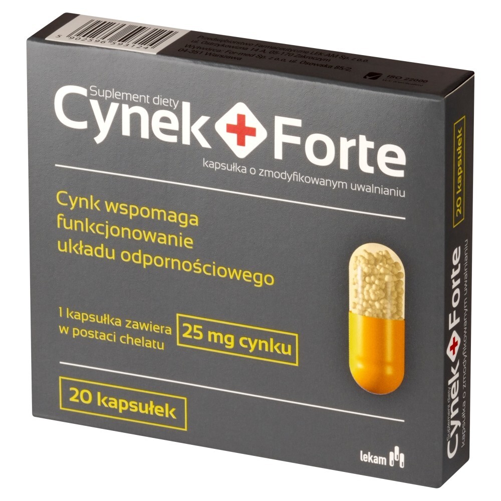 Cynek + Forte, kapsułki twarde, 20 kapsułek