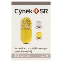 Cynek + SR, kapsułki twarde, 50 kapsułek