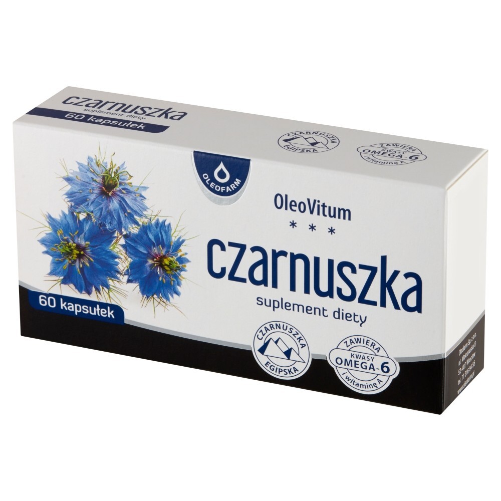 Czarnuszka, kapsułki, 60 kapsułek