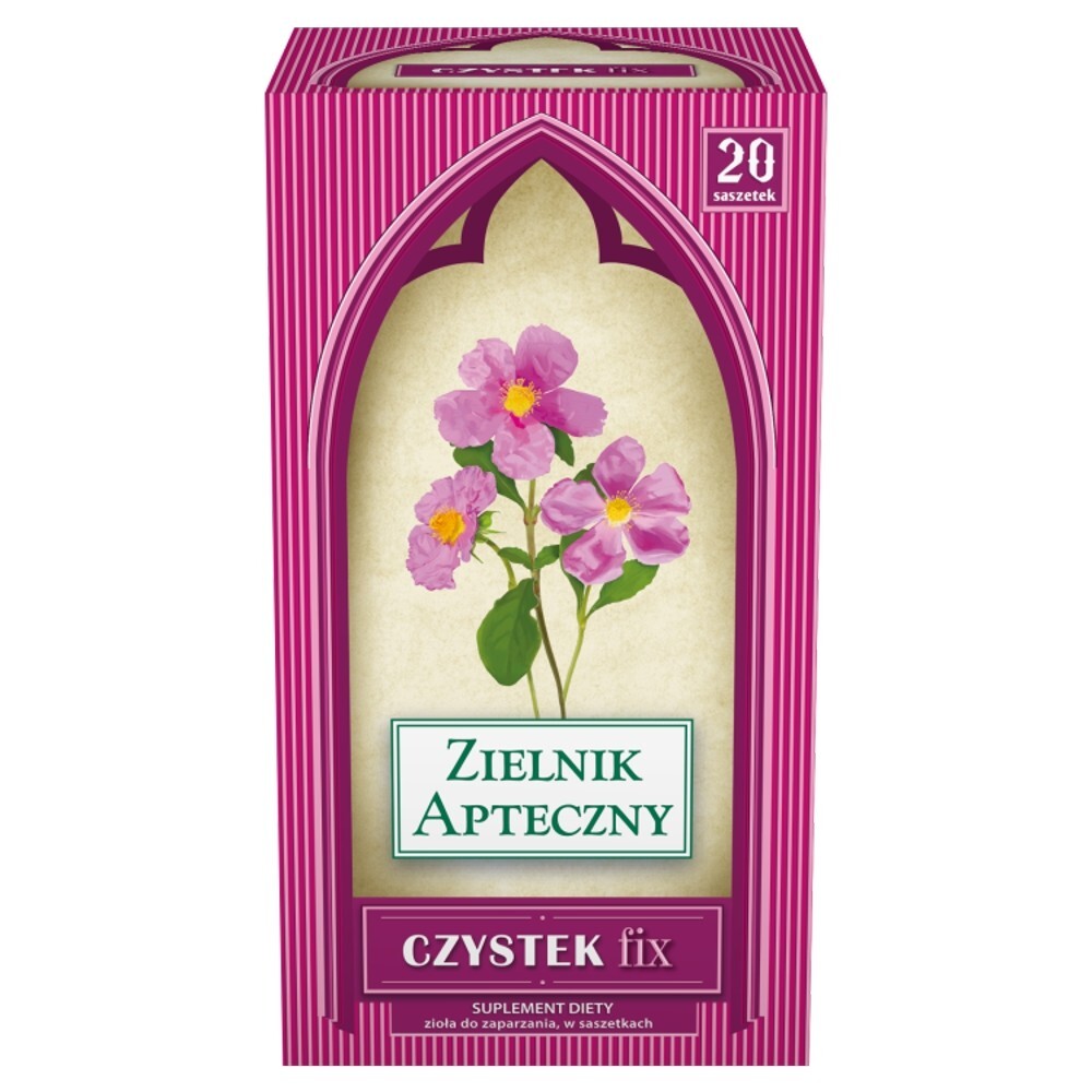 Czystek, zioła do zaparzania, 2 g, 20 saszetek (Herbapol Lublin)