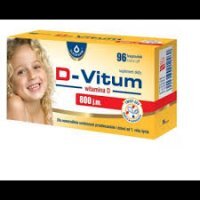 D-Vitum 800 j.m., witamina D dla niemowląt, kapsułki twist-off, 96 kapsułek