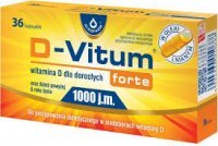 D-Vitum Forte 1000 j.m., kapsułki z witaminą D dla dorosłych, 36 kapsułek
