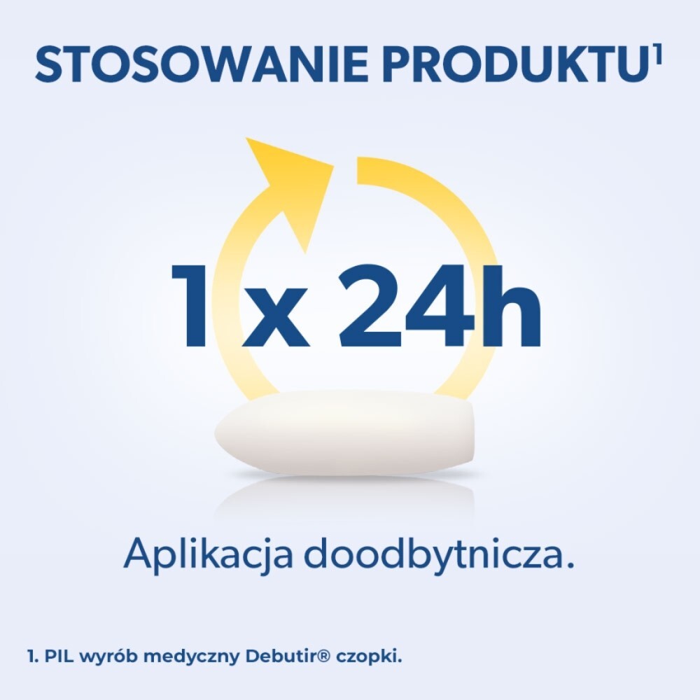 Debutir, czopki doodbytnicze, 10 sztuk