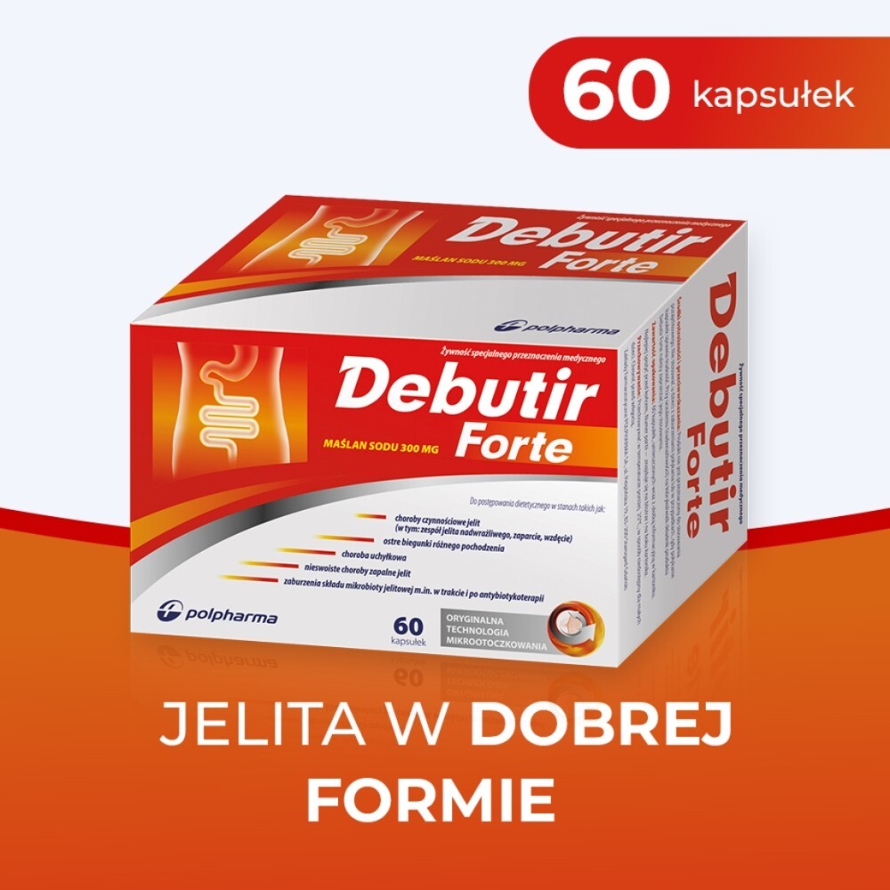Debutir Forte, kapsułki twarde, 60 kapsułek