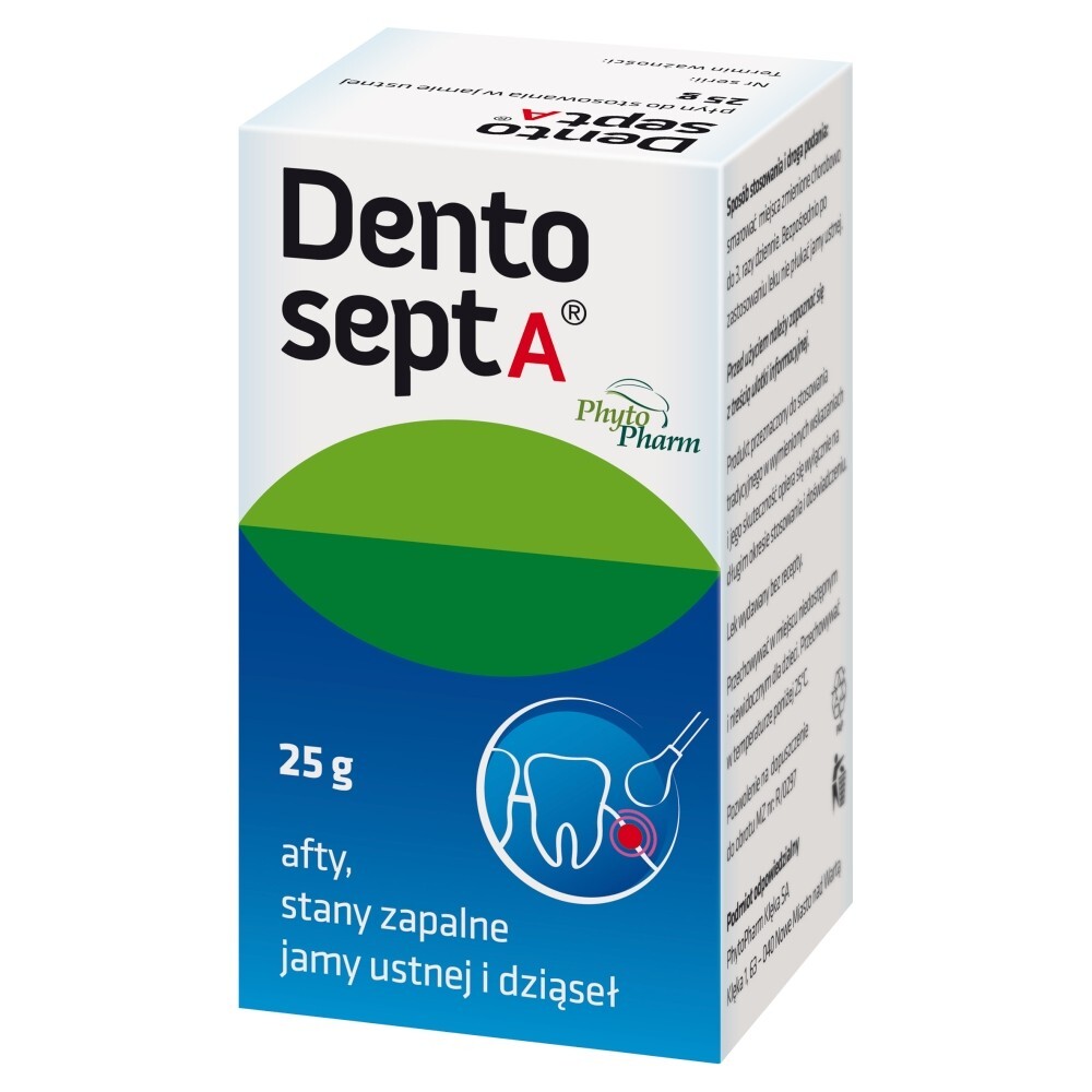 Dentosept A, płyn do stosowania w jamie ustnej, 25 g