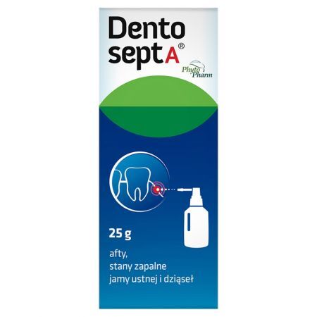 Dentosept A Produkt leczniczy płyn do stosowania w jamie ustnej 25 g