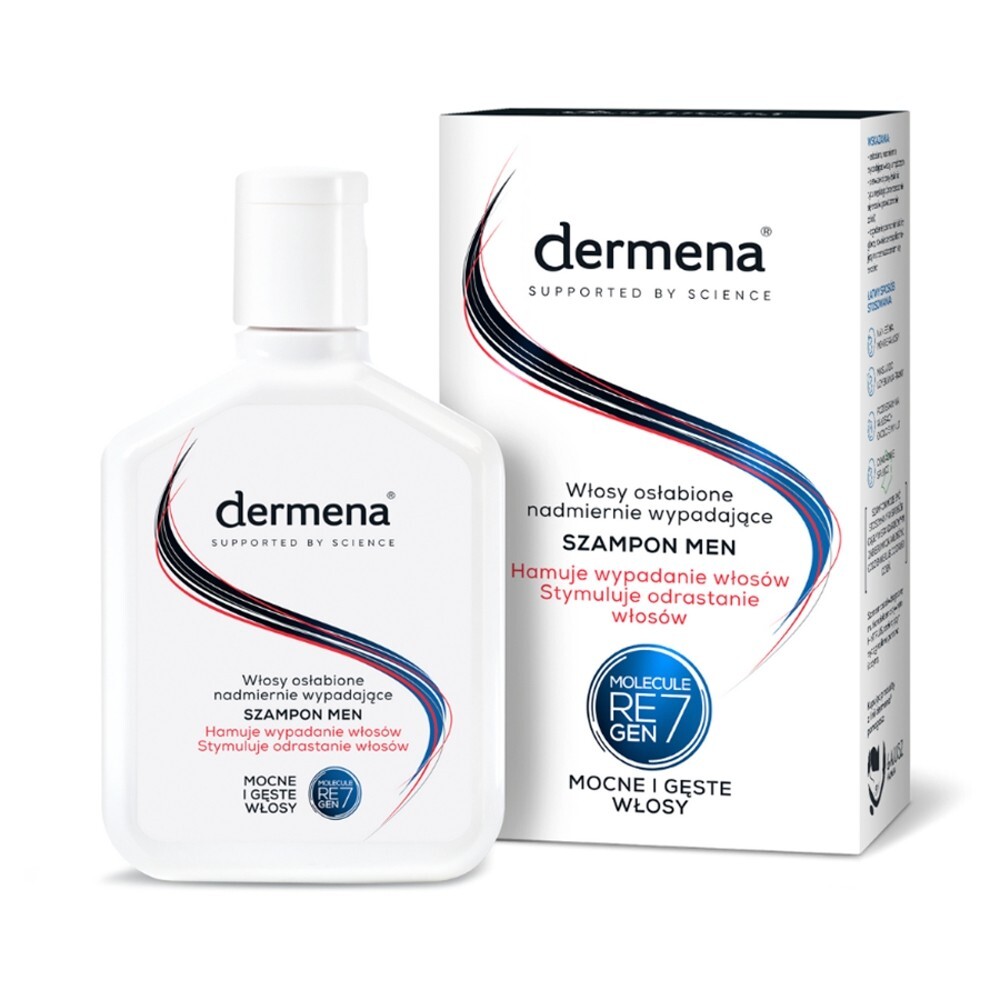 Dermena Hair Care, Men, szampon hamujący wypadanie i stymulujący odrastanie włosów, 200 ml