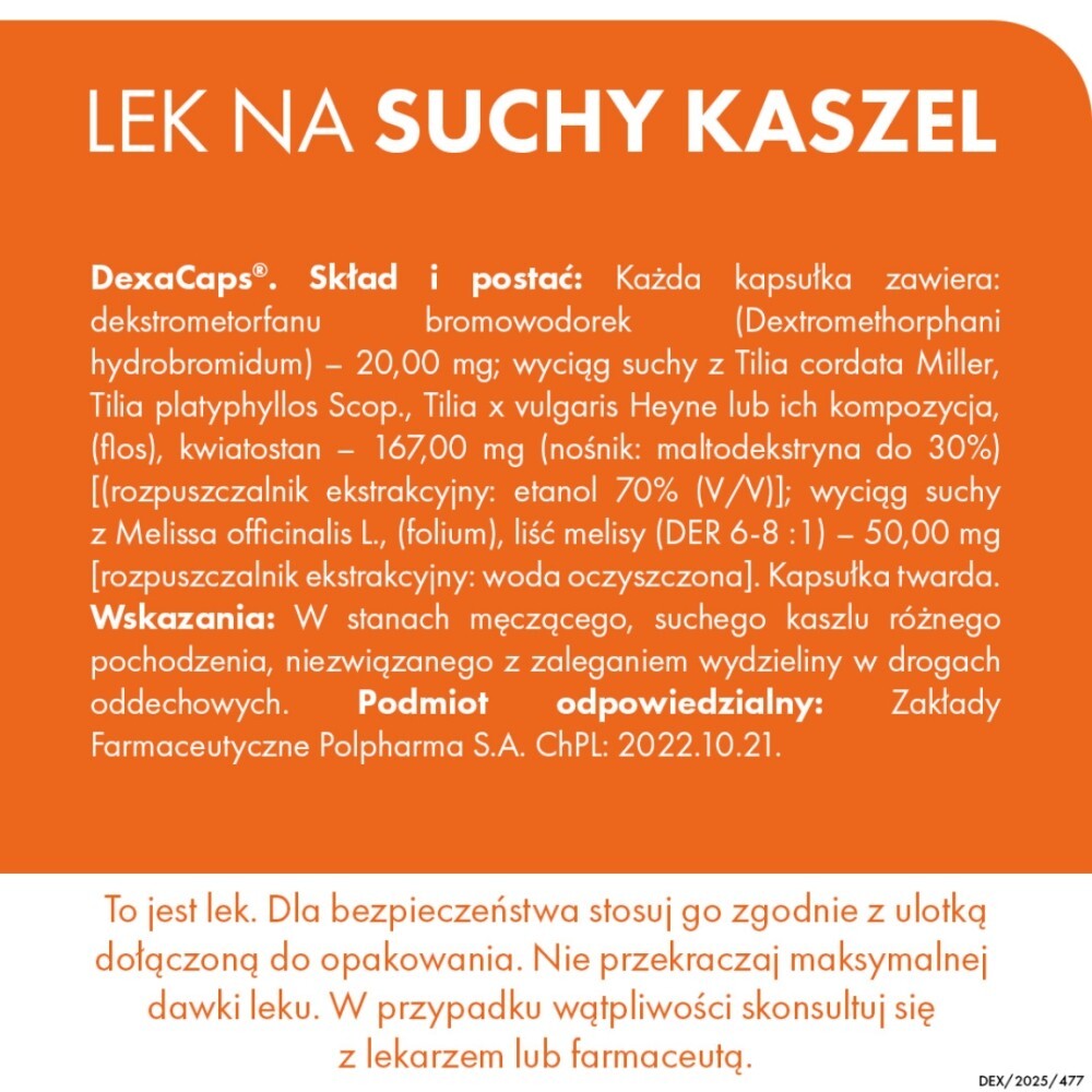 DexaCaps, kapsułki twarde, 10 kapsułek