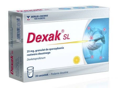 Dexak SL 25 mg x 20 sasz. (Import równoległy)