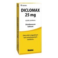 Diclomax 25 mg, 10 tabletek