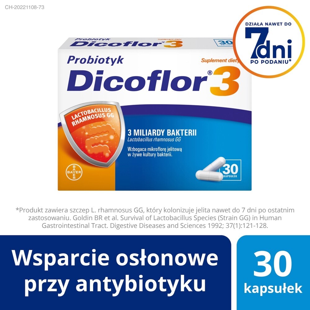 Dicoflor 3, kapsułki, 30 kapsułek