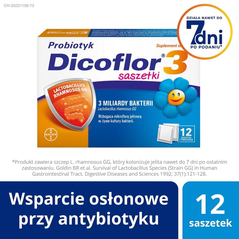 Dicoflor 3, proszek, 12 saszetek