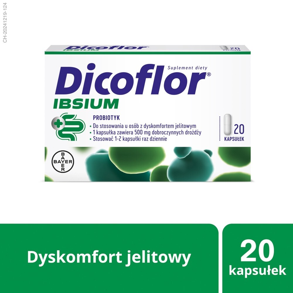 Dicoflor Ibsium Suplement diety probiotyk 11,9 g (20 x 0,595 g)