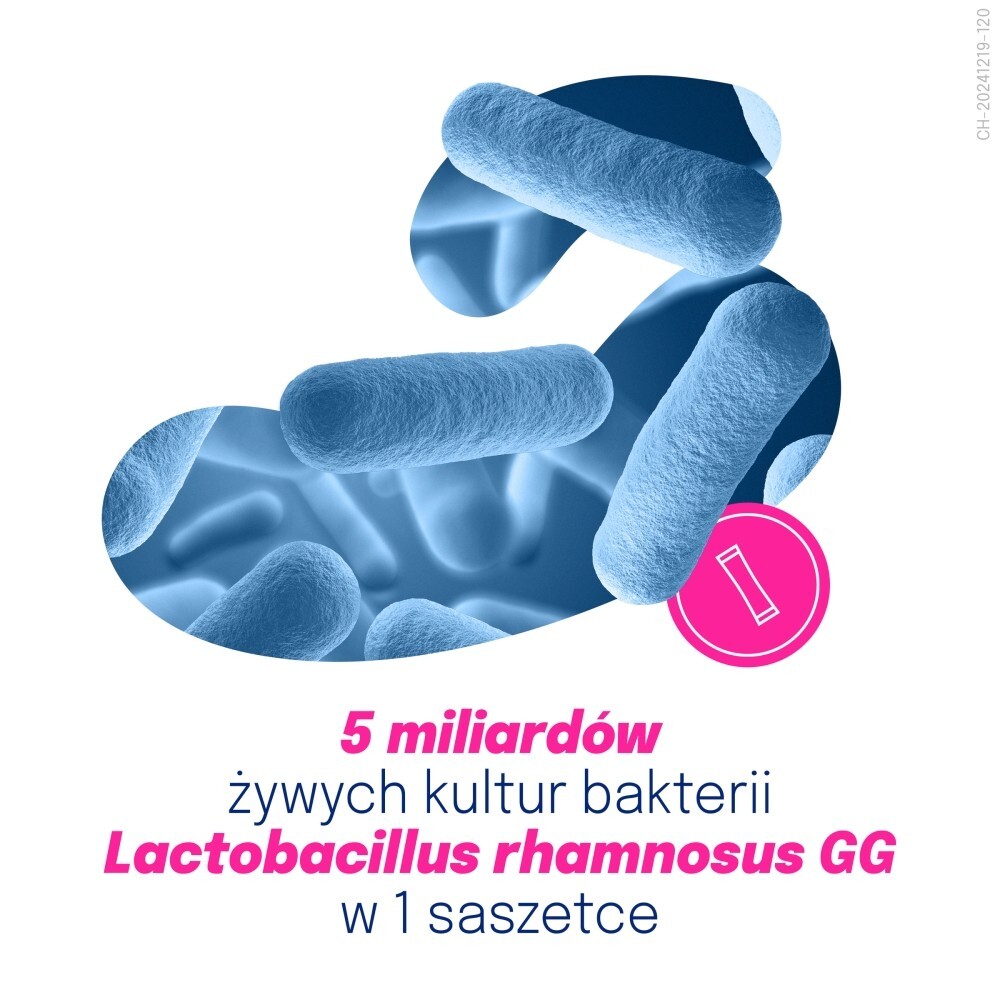 Dicoflor Junior Suplement diety probiotyk o smaku owoców leśnych 12 g (12 x 1 g)