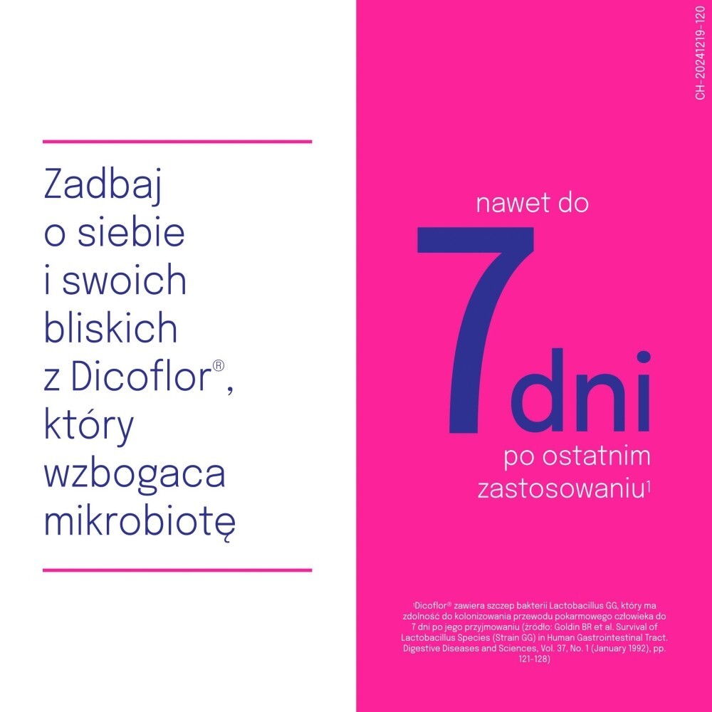 Dicoflor Junior Suplement diety probiotyk o smaku owoców leśnych 12 g (12 x 1 g)