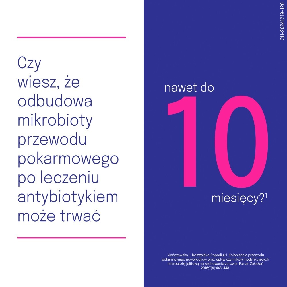 Dicoflor Junior Suplement diety probiotyk o smaku owoców leśnych 12 g (12 x 1 g)