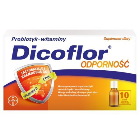 Dicoflor Odporność Suplement diety probiotyk + witaminy 109,63 g (10 sztuk)