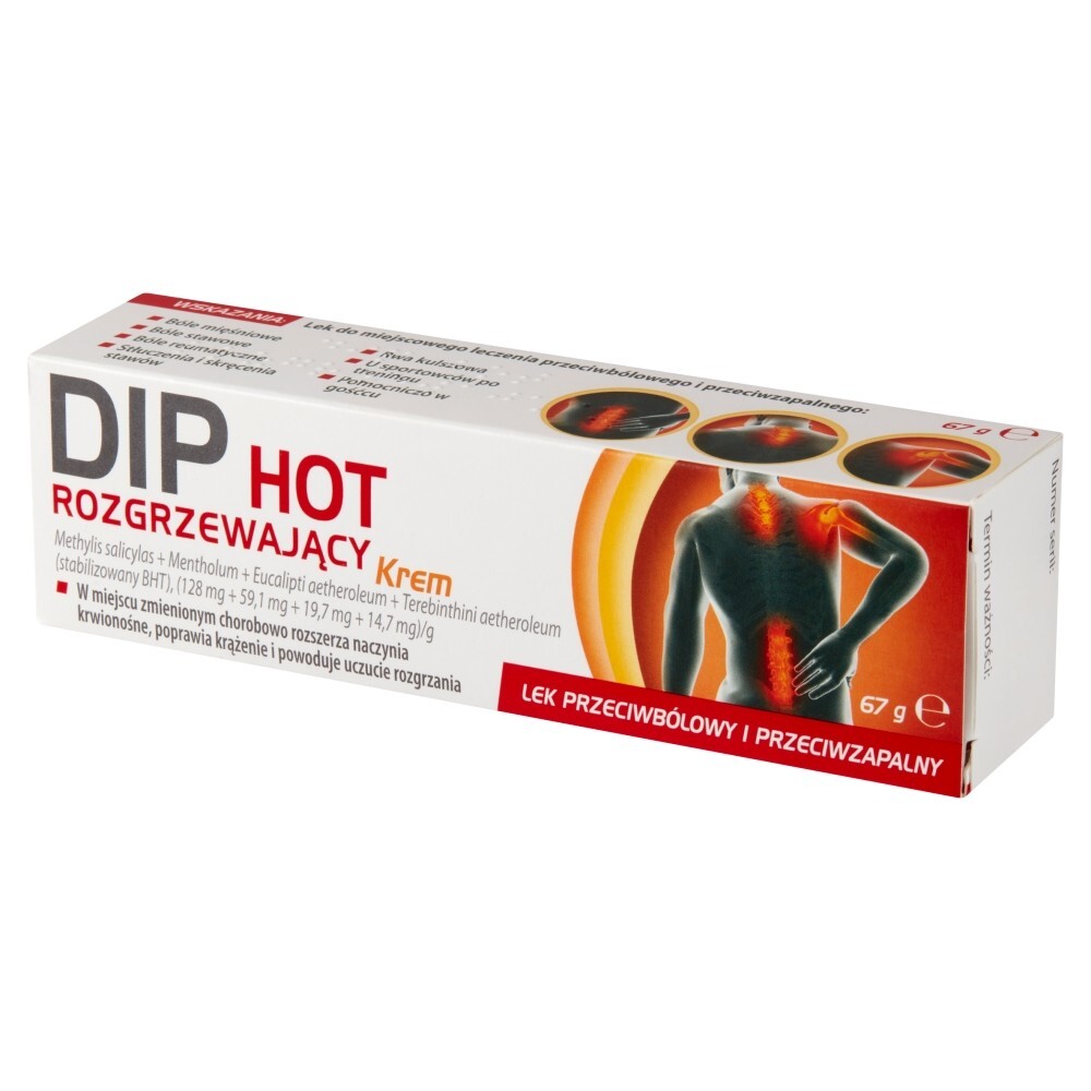 Dip Hot Rozgrzewający, krem, 67 g