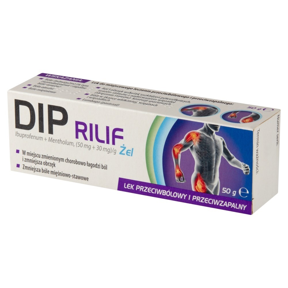 Dip Rilif, (50 mg+30 mg)/g, żel, 50 g