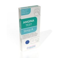 Domowe Laboratorium Angina Test Strep A, domowy test do wykrywania paciorkowców grupy A w gardle, 1 sztuka