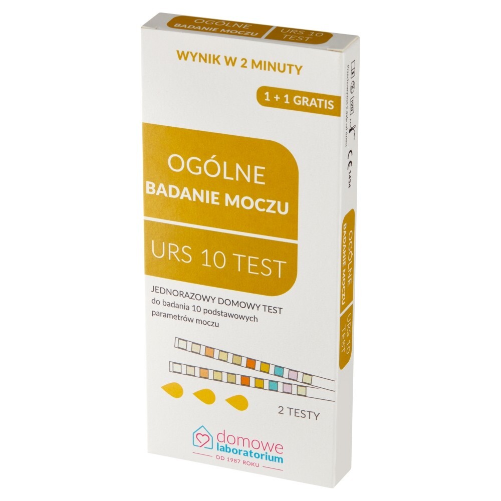 Domowe Laboratorium Ogólne badanie moczu URS 10 test 2 sztuki