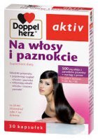 Doppelherz aktiv Na włosy i paznokcie + cynk, kapsułki, 30 kapsułek