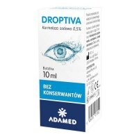 Droptiva, nawilżające krople do oczu, 10 ml