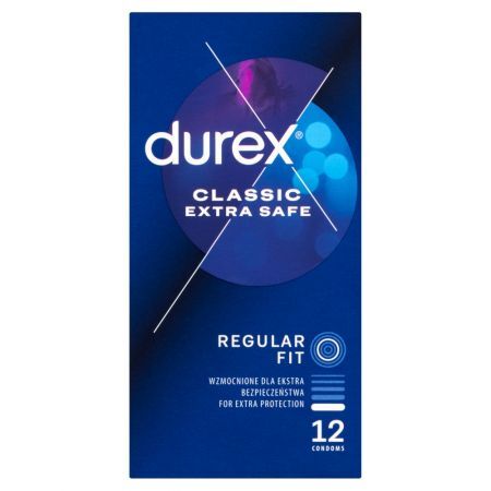 Durex Classic Extra Safe Prezerwatywy 12 sztuk