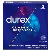 Durex Extra Safe Thicker Prezerwatywy 3 sztuki