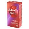 Durex Feel Thin Extra Lubricated Wyrób medyczny prezerwatywy 12 sztuk