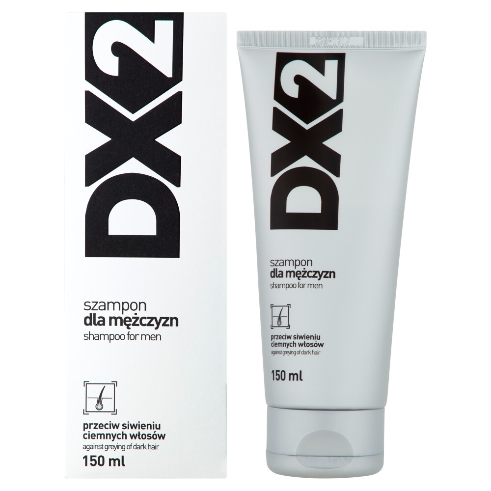 DX2, szampon dla mężczyzn przeciw siwieniu ciemnych włosów, 150 ml