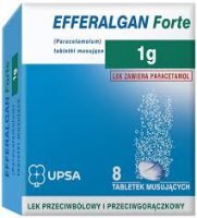 Efferalgan Forte 1 g, 8 tabletek musujących