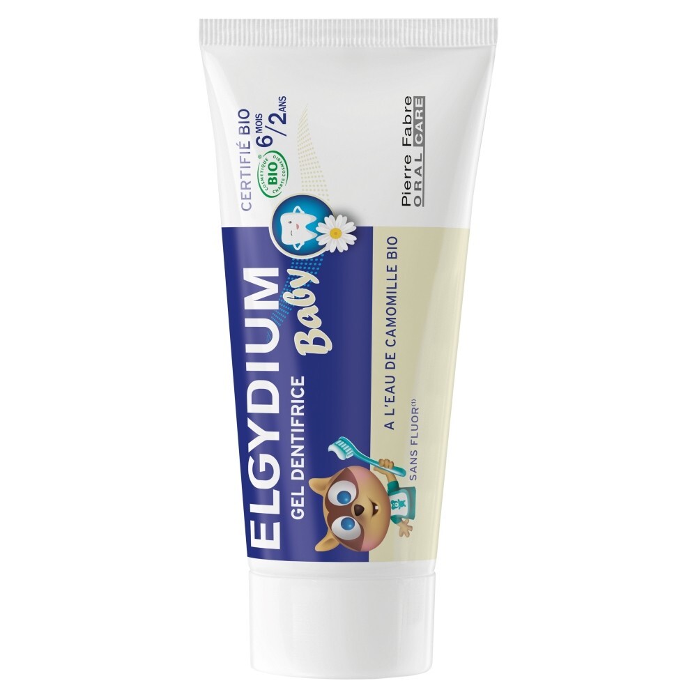 Elgydium Baby, pasta do zębów w postaci żelu dla dzieci od 6 miesiąca, bez fluoru, 30 ml