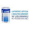Elgydium Clinic Mono Compact, szczoteczki międzyzębowe, 0,8 mm, niebieskie, 4 sztuki