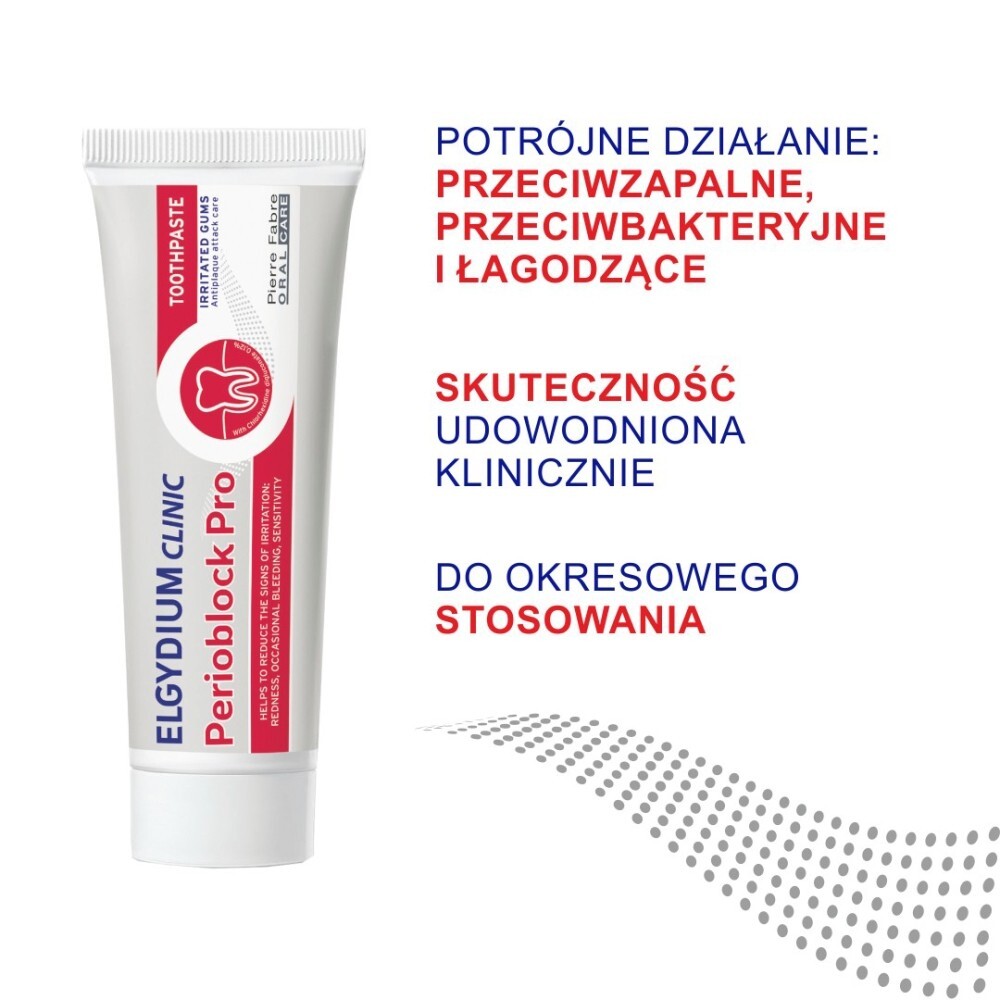 Elgydium Clinic Perioblock Pro, pasta do zębów, 50 ml